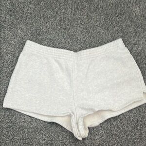 TNA Cozy Fleece Sweatshorts in Cream